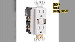 Salida GFCI segura A USB Seguridad